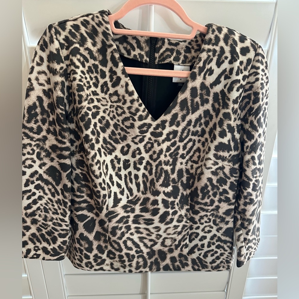 Cabi animal print top
